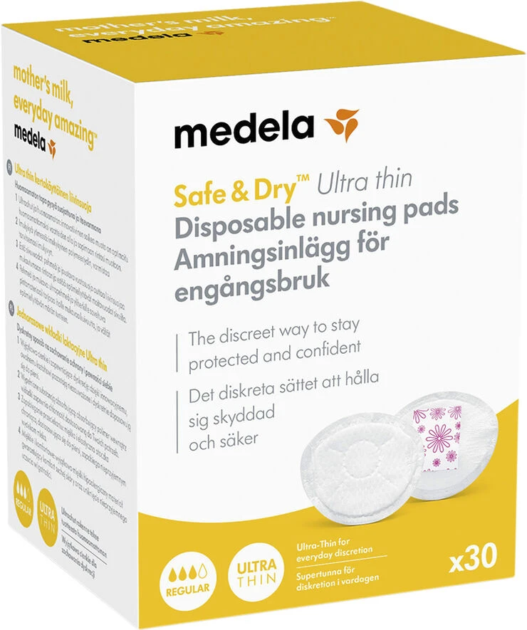 Medela Ultra Thin Ammeindlæg, Engangs 30 Stk. 4 Medela Ultra Thin Ammeindlæg, Engangs 30 Stk. - Billede 2