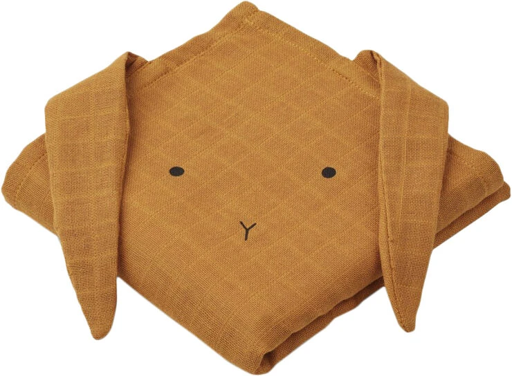 Liewood Hannah Muslin Cloth Rabbit 2 Pack Rabbit Mustard 3 Liewood Hannah Muslin Cloth Rabbit 2 Pack Rabbit Mustard