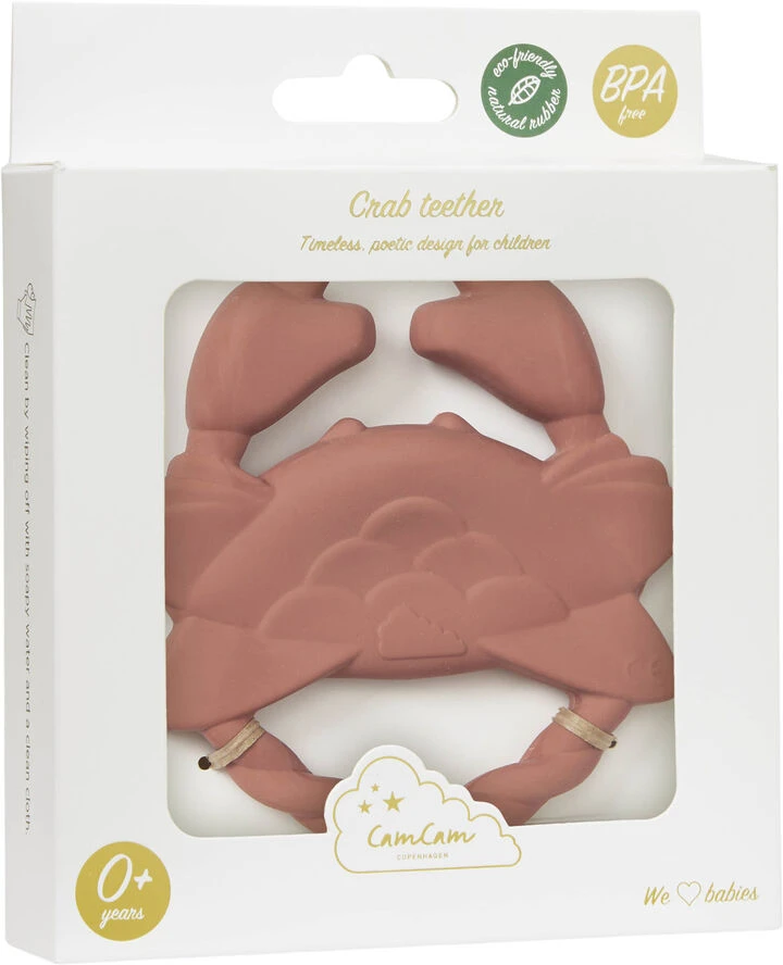 Cam Cam Copenhagen Crab Teether, Sienna Sienna 4 Cam Cam Copenhagen Crab Teether, Sienna Sienna - Billede 2