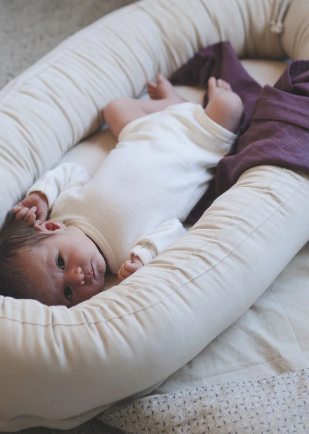 Filibabba Babynest Kapok - Nature White Kapok 7 Filibabba Babynest Kapok - Nature White Kapok - Billede 5