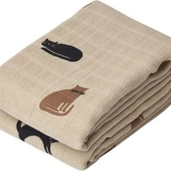 Liewood Lewis Muslin Cloth 2-pack Miauw / Apple Blossom Mix