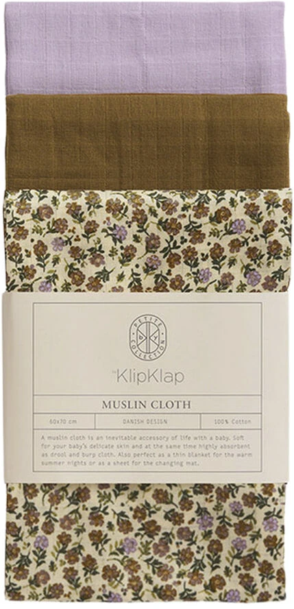 By KlipKlap Stofbleer Golden Brown/Wild Flower (lilac)/Lilac 3 By KlipKlap Stofbleer Golden Brown/Wild Flower (lilac)/Lilac