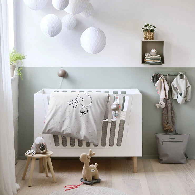 Done By Deer Quiltet Sengerand M/bindebånd Waves Sand Sand 6 Done By Deer Quiltet Sengerand M/bindebånd Waves Sand Sand - Billede 4