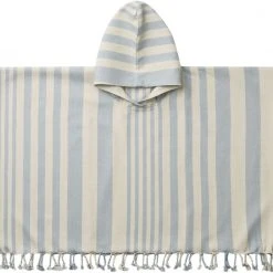 Liewood Roomie Poncho Y/D Stripe: Sea Blue/sandy