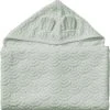 Cam Cam Towel, Junior, Hooded W/ Ears, 70x130cm - GOTS Dusty Green Dusty Green