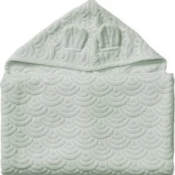 Cam Cam Towel, Junior, Hooded W/ Ears, 70x130cm - GOTS Dusty Green Dusty Green