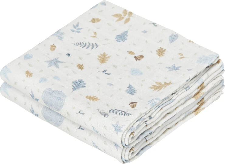 Cam Cam Copenhagen Muslin Cloth, Printed, 2-pack - GOTS Forest Forest 3 Cam Cam Copenhagen Muslin Cloth, Printed, 2-pack - GOTS Forest Forest