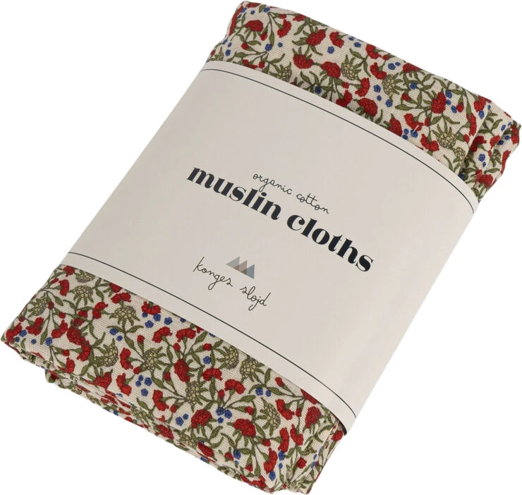Konges Sløjd 3 PACK MUSLIN CLOTH CARNATIONS 4 Konges Sløjd 3 PACK MUSLIN CLOTH CARNATIONS - Billede 2