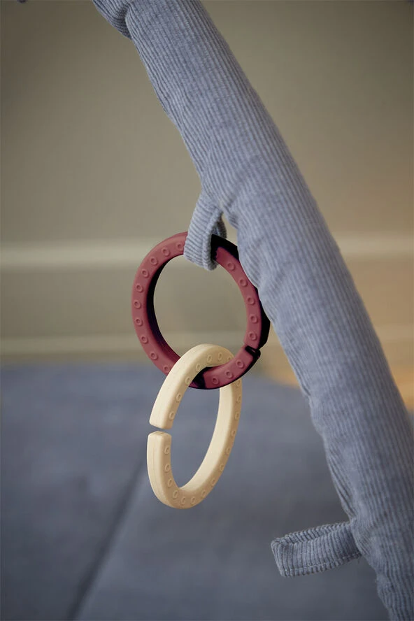 Filibabba Silikone Ophængsringe - Rose Rose 4 Filibabba Silikone Ophængsringe - Rose Rose - Billede 2