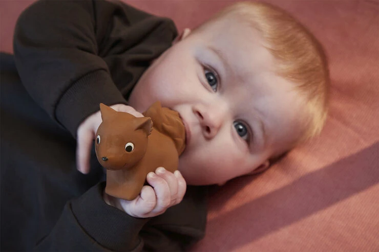 Filibabba Bidedyr I Naturgummi - Egernet Sonja 4 Filibabba Bidedyr I Naturgummi - Egernet Sonja - Billede 2