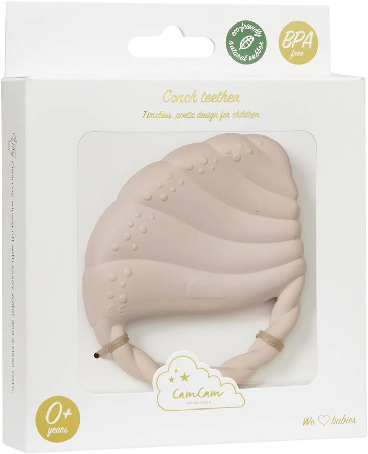Cam Cam Copenhagen Conch Teether, Shell Shell 4 Cam Cam Copenhagen Conch Teether, Shell Shell - Billede 2