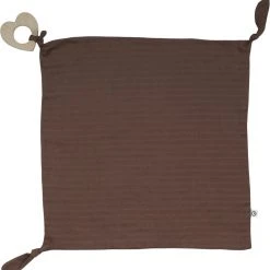 Müsli By Green Cotton Figure Blankie Teether Brown Sugar
