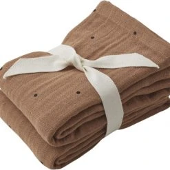 Liewood Lewis Muslin Cloth 2-pack Classic Dot Tuscany Rose
