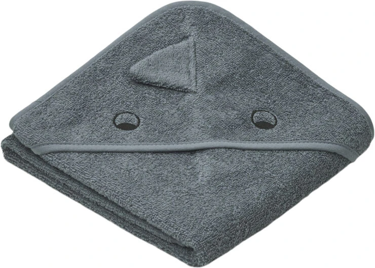 Liewood Albert Hooded Towel Dino Whale Blue 3 Liewood Albert Hooded Towel Dino Whale Blue