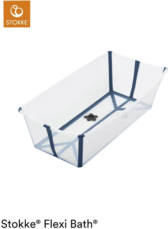 Stokke Flexi Bath X-Large Transparent Blue 3 Stokke Flexi Bath X-Large Transparent Blue
