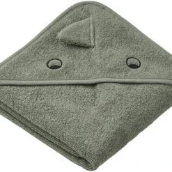 Liewood Albert Hooded Towel Dino Faune Green