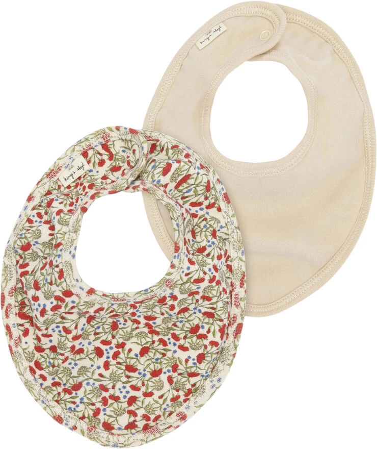 Konges Sløjd BASIC 2 PACK BIB CARNATIONS/SUN KI 3 Konges Sløjd BASIC 2 PACK BIB CARNATIONS/SUN KI