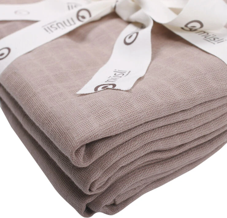 Müsli By Green Cotton Muslin Wrap 2-pack Rose Wood 4 Müsli By Green Cotton Muslin Wrap 2-pack Rose Wood - Billede 2