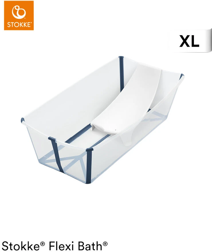 Stokke Flexi Bath X-Large Transparent Blue 6 Stokke Flexi Bath X-Large Transparent Blue - Billede 4