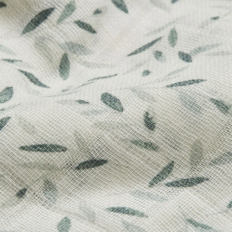 Cam Cam Copenhagen Swaddle - GOTS Green Leaves Green Leaves 4 Cam Cam Copenhagen Swaddle - GOTS Green Leaves Green Leaves - Billede 2