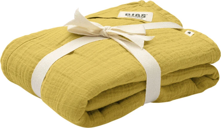 BIBS Cuddle Swaddle Muslin 120x120cm Mustard Mustard 3 BIBS Cuddle Swaddle Muslin 120x120cm Mustard Mustard