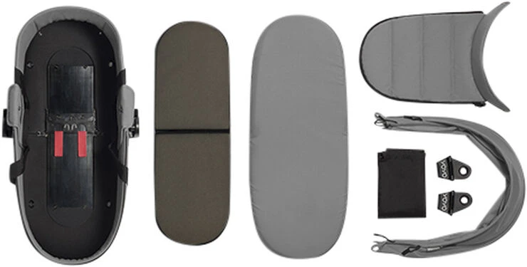 Babyzen YOYO Bassinet - Grey 4 Babyzen YOYO Bassinet - Grey - Billede 2