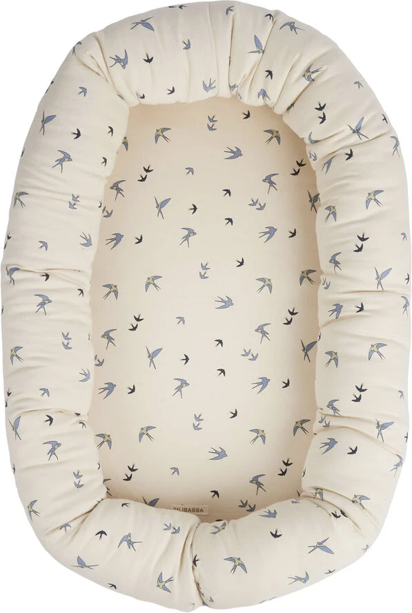 Filibabba Babynest - Dancing Swallow Blue Dancing Swallow Blue 5 Filibabba Babynest - Dancing Swallow Blue Dancing Swallow Blue - Billede 3