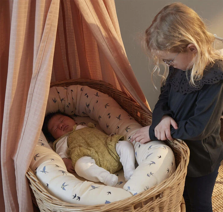 Filibabba Babynest - Dancing Swallow Blue Dancing Swallow Blue 10 Filibabba Babynest - Dancing Swallow Blue Dancing Swallow Blue - Billede 8