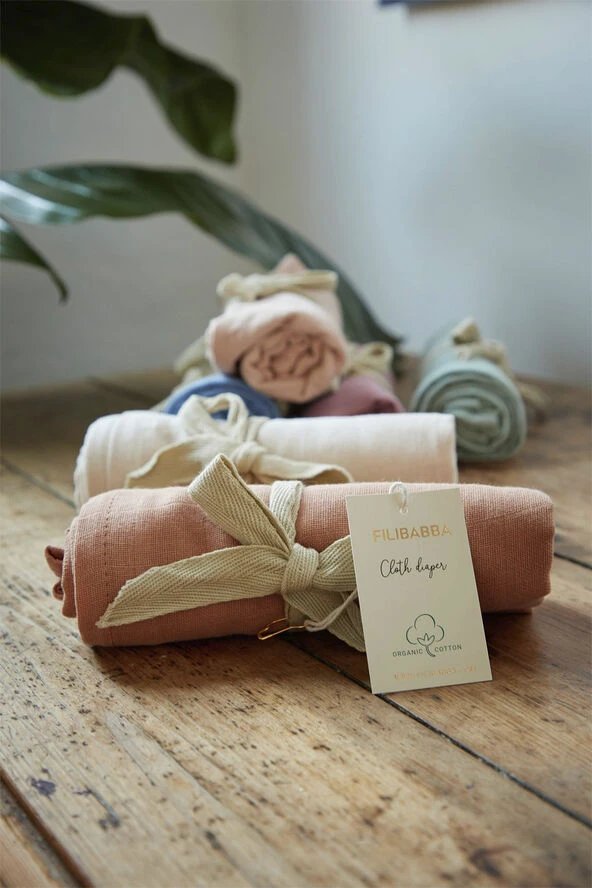 Filibabba Stofble GOTS - Muslin Vintage Rose Vintage Rose 5 Filibabba Stofble GOTS - Muslin Vintage Rose Vintage Rose - Billede 3