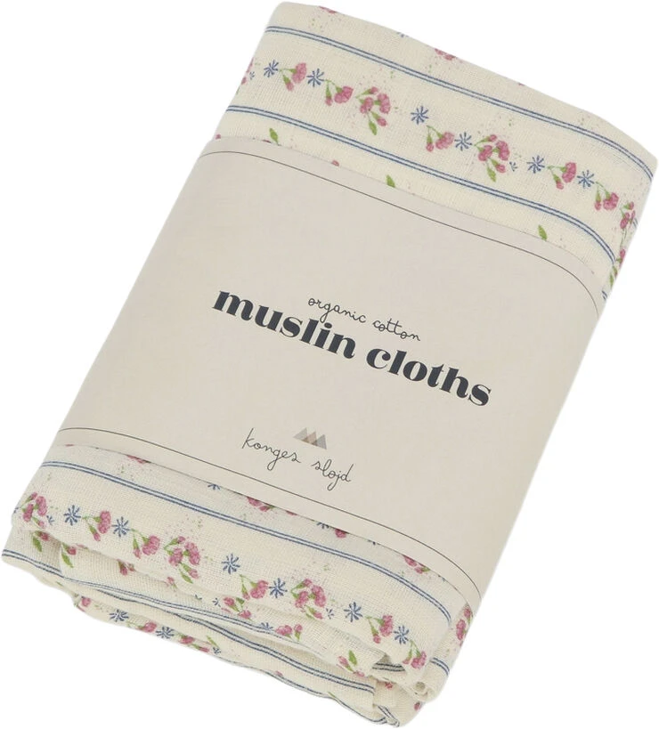 Konges Sløjd 3 PACK MUSLIN CLOTH NELLIE 4 Konges Sløjd 3 PACK MUSLIN CLOTH NELLIE - Billede 2