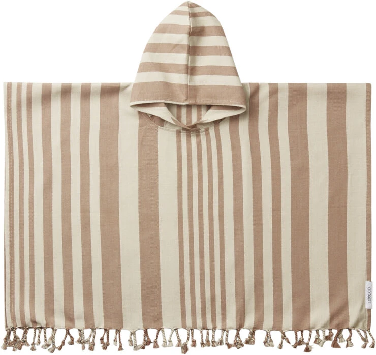 Liewood Roomie Poncho Y/D Stripe: Tuscany Rose/sandy 3 Liewood Roomie Poncho Y/D Stripe: Tuscany Rose/sandy