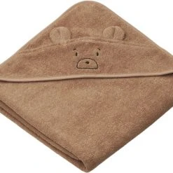 Liewood Augusta Hooded Towel Mr Bear Tuscany Rose