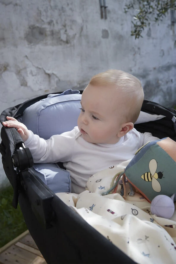 Filibabba Barnevognspude Gry - Powder Blue Powder Blue 5 Filibabba Barnevognspude Gry - Powder Blue Powder Blue - Billede 3