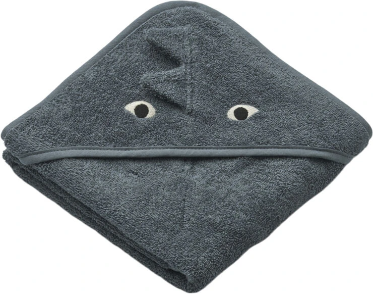 Liewood Albert Hooded Towel Dragon / Whale Blue Mix 3 Liewood Albert Hooded Towel Dragon / Whale Blue Mix