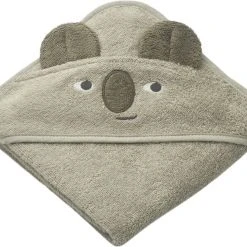 Liewood Albert Hooded Towel Koala/mist