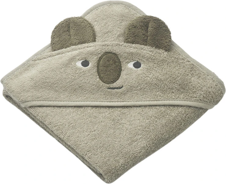 Liewood Albert Hooded Towel Koala/mist 3 Liewood Albert Hooded Towel Koala/mist