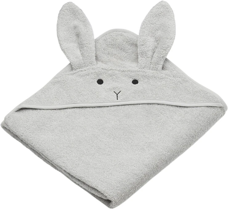 Liewood Augusta Hooded Towel Rabbit Dumbo Grey 3 Liewood Augusta Hooded Towel Rabbit Dumbo Grey