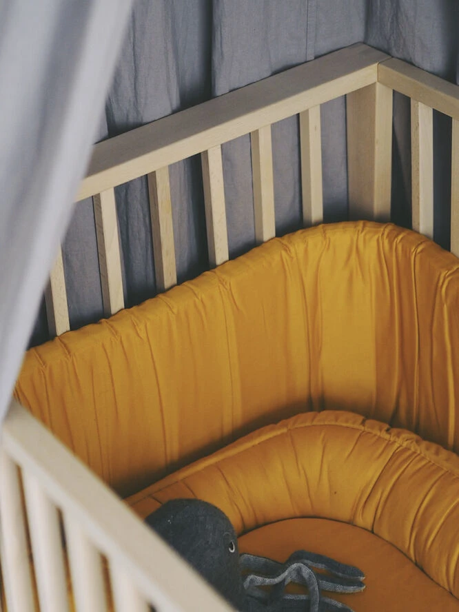 Filibabba Babynest - Golden Mustard Golden Mustard 4 Filibabba Babynest - Golden Mustard Golden Mustard - Billede 2