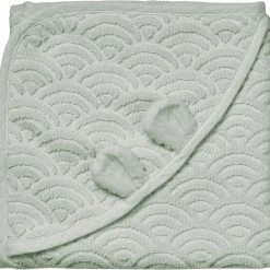 Cam Cam Copenhagen Towel, Baby, Hooded W/ Ears, 80x80cm - GOTS Dusty Green Dusty Green