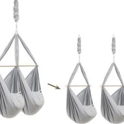 Nonomo Konverteringssæt Til Tvillingevugge - Fra 1 - 2 Vugge Grey