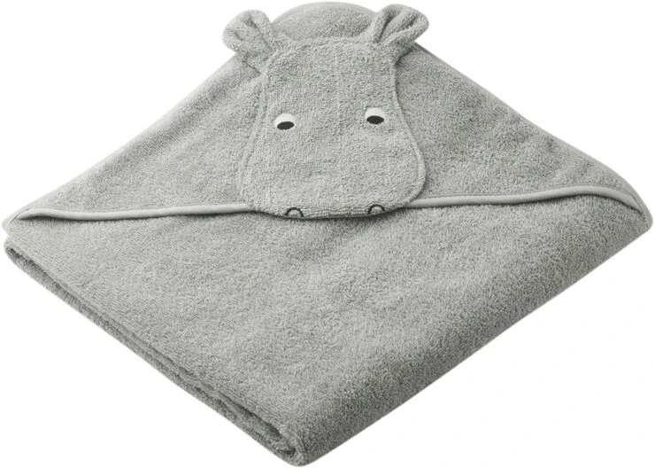 Liewood Augusta Hooded Towel Hippo Dove Blue 3 Liewood Augusta Hooded Towel Hippo Dove Blue