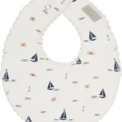 Cam Cam Copenhagen Teething Bib, Jersey - GOTS Sailboats Sailboats