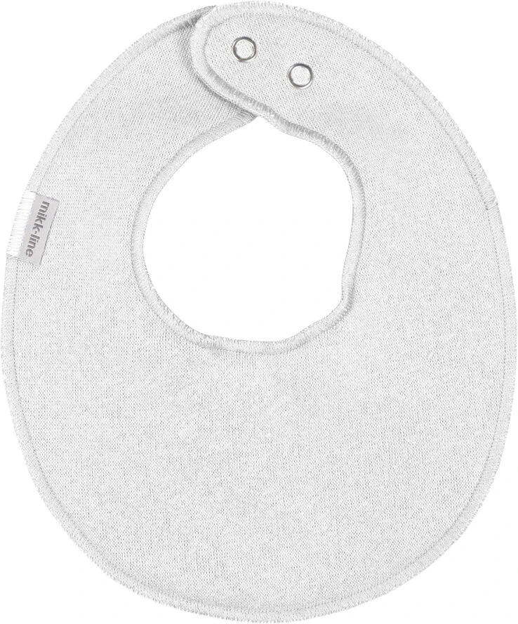 Mikk-Line Cotton Bibs - Round White 3 Mikk-Line Cotton Bibs - Round White