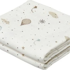 Cam Cam Copenhagen Muslin Cloth, Printed, 2-pack - GOTS Dreamland Dreamland