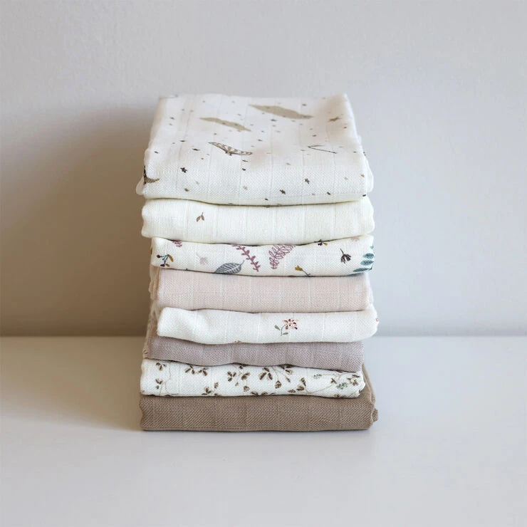 Cam Cam Copenhagen Muslin Cloth, Printed, 2-pack - GOTS Dreamland Dreamland 5 Cam Cam Copenhagen Muslin Cloth, Printed, 2-pack - GOTS Dreamland Dreamland - Billede 3