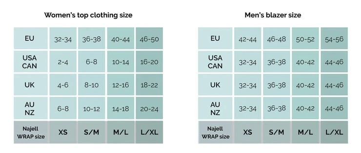 Najell WRAP Size S/M - Charcoal Black 7 Najell WRAP Size S/M - Charcoal Black - Billede 5