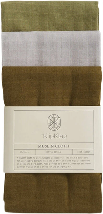 By KlipKlap Stofbleer Golden Brown/Stone Grey/Dusty Olive 3 By KlipKlap Stofbleer Golden Brown/Stone Grey/Dusty Olive