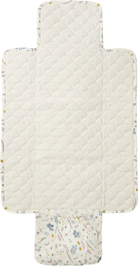Cam Cam Copenhagen CHANGING MAT - QUILTED Pressed Leaves Rose 6 Cam Cam Copenhagen CHANGING MAT - QUILTED Pressed Leaves Rose - Billede 4