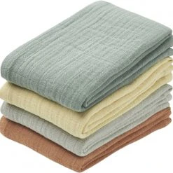 Liewood Leon Muslin Cloth - 4 Pack Peppermint Multi Mix