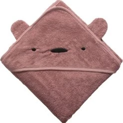 Sebra Hættehåndklæde, Milo, Blossom Pink